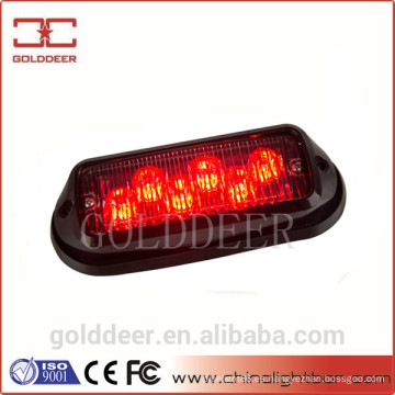 SL621 12V luz de Led de aviso rojo Visor LED de luz estroboscópica / luz de cola